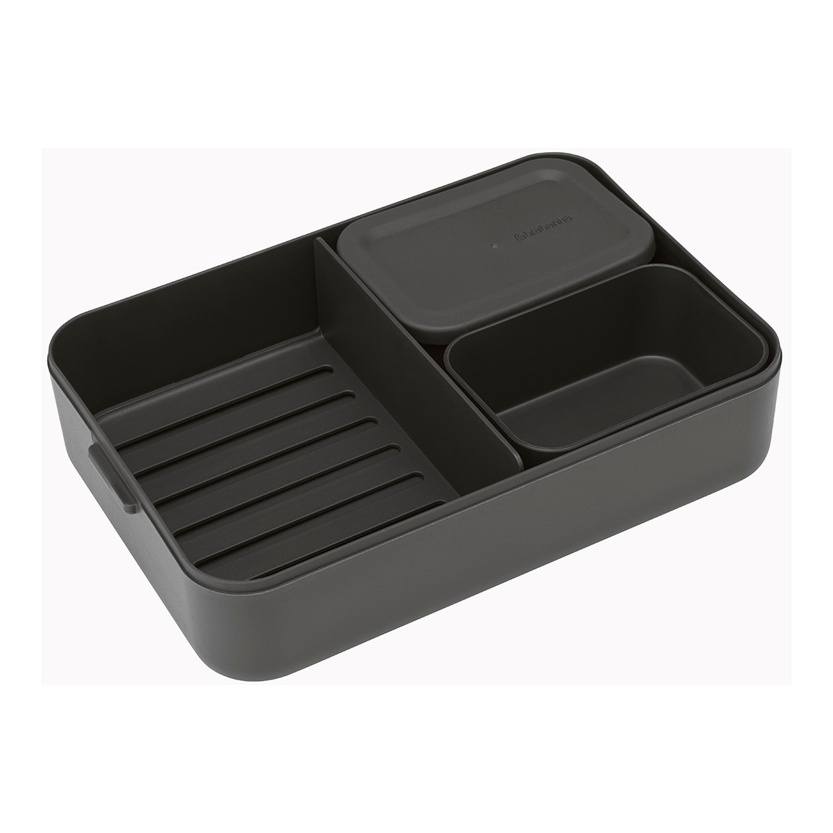 Hermético Bento con 2 compartimentos Make & Take Brabantia - Gris oscuro Gris oscuro-3