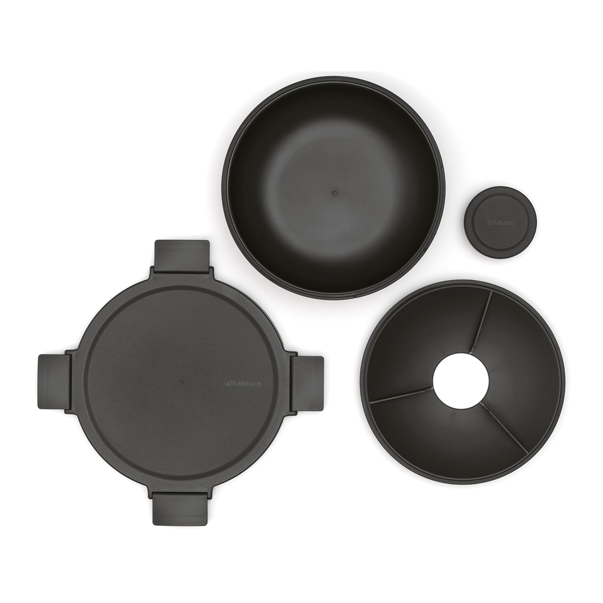 Imagen 4 de Hermético redondo para ensaladas 1,3 L Make & Take Brabantia - Gris marengo Gris marengo