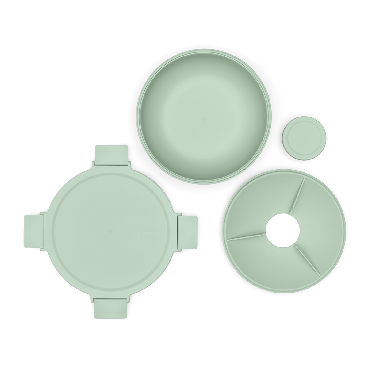 Hermético Redondo para Saladas Make & Take - 1,3 L Verde-menta-4