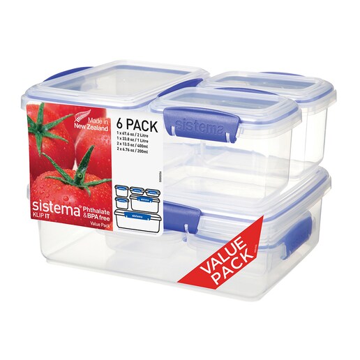 Set 6 herméticos KLIP IT + Sistema