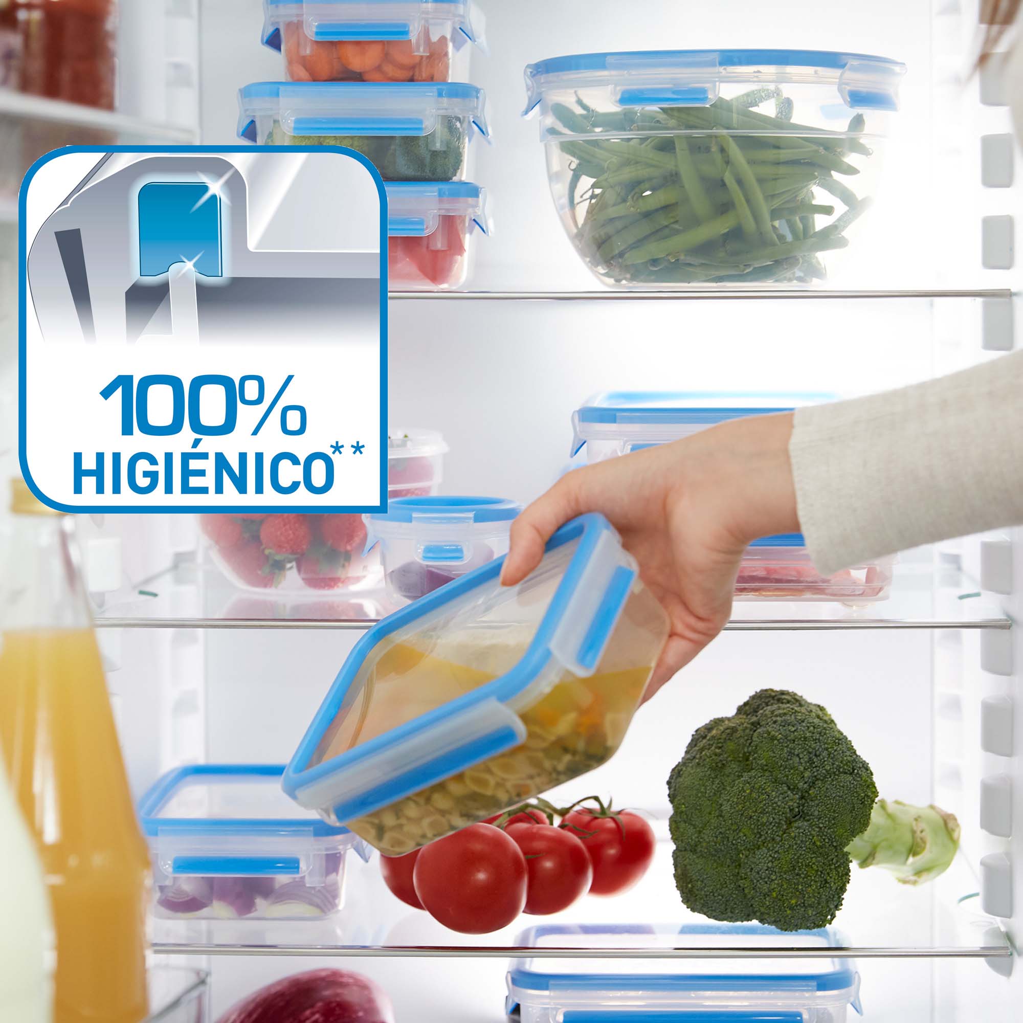 Conjunto de 5 Recipientes Herméticos Clip & Close 2