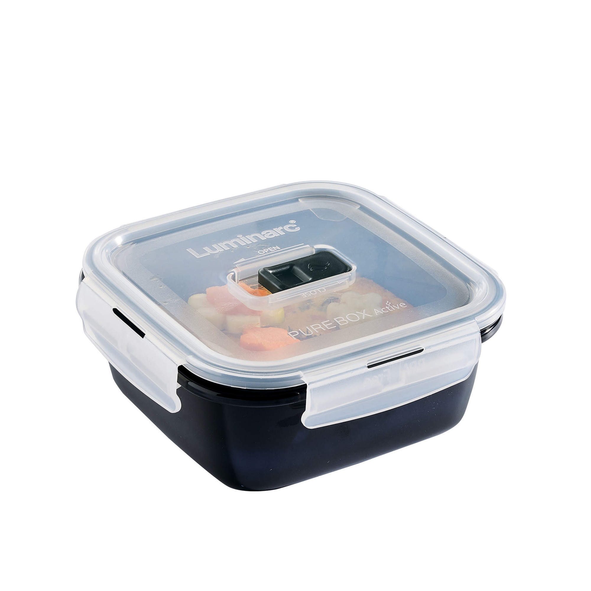 Hermético cuadrado Pure Box Luminarc Negro-1