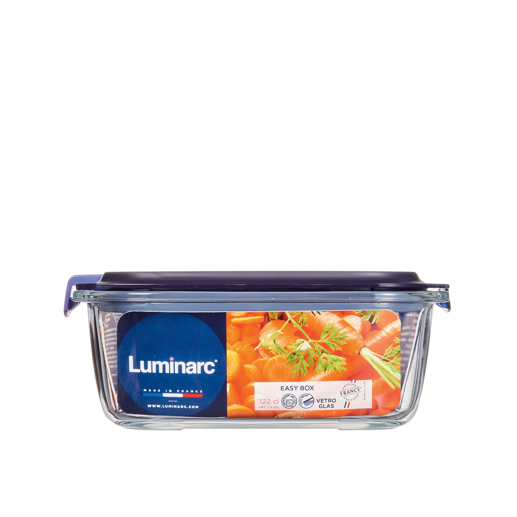 Hermético cuadrado Easy Box Luminarc Azul-5