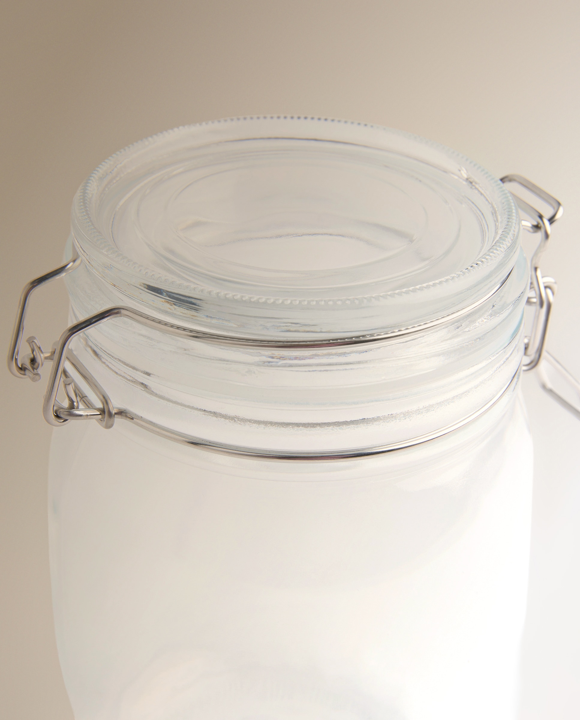 Frasco Hermético de Vidro Clip Transparente-2