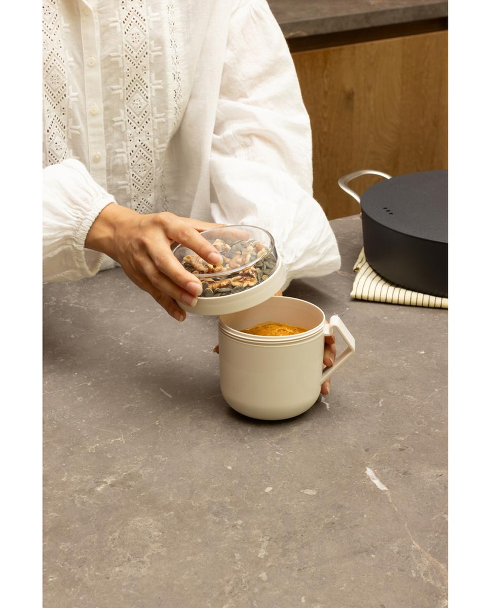 Caneca Hermética para Sopa 0,6 L Make & Take Bege-7
