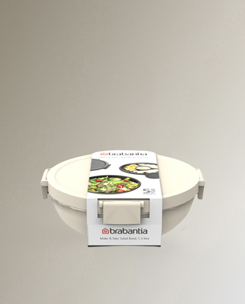 Bol hermético para ensalada 1,3L Make & Take Brabantia - Beige Beige-4