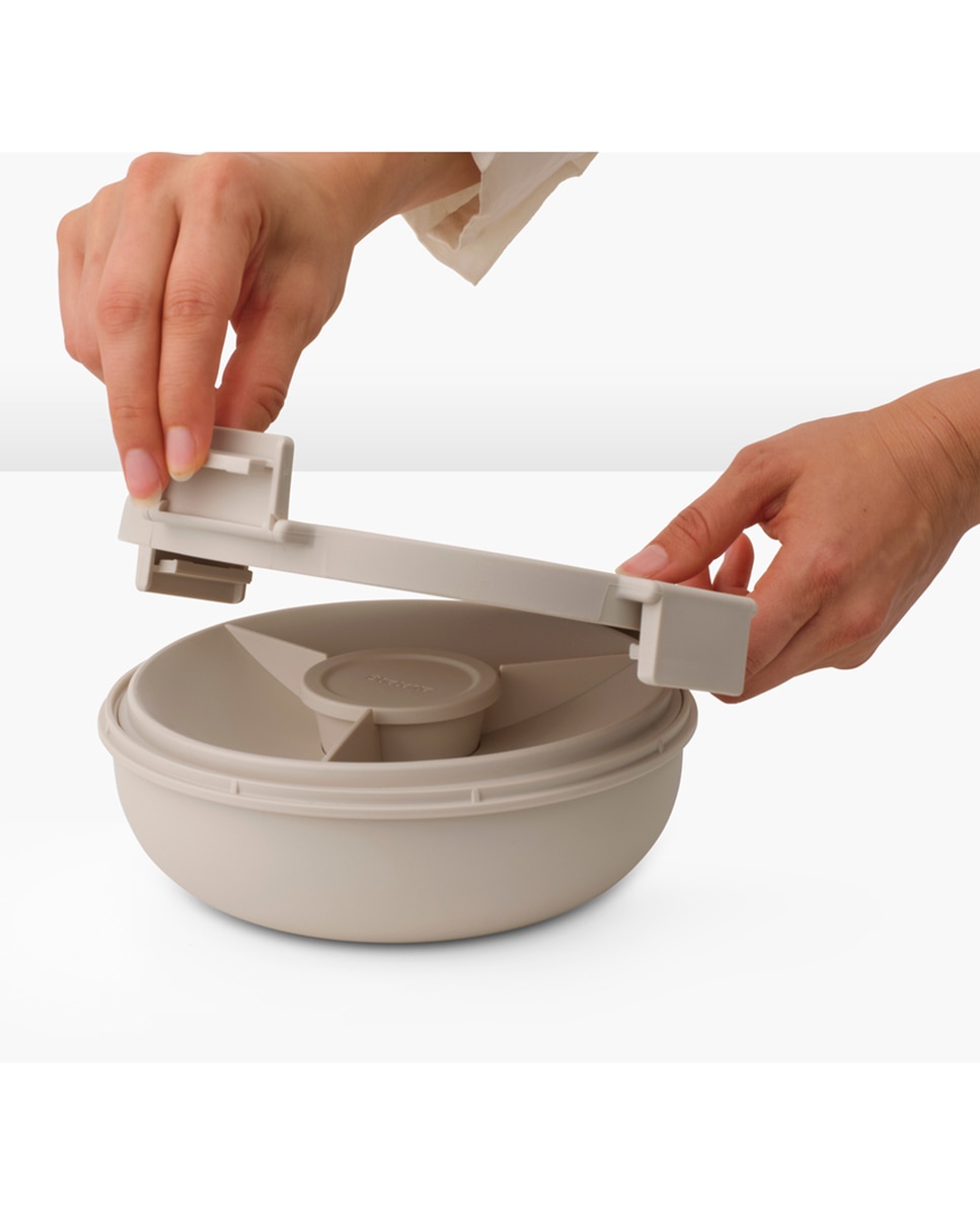 Bol hermético para ensalada 1,3L Make & Take Brabantia - Beige Beige-5