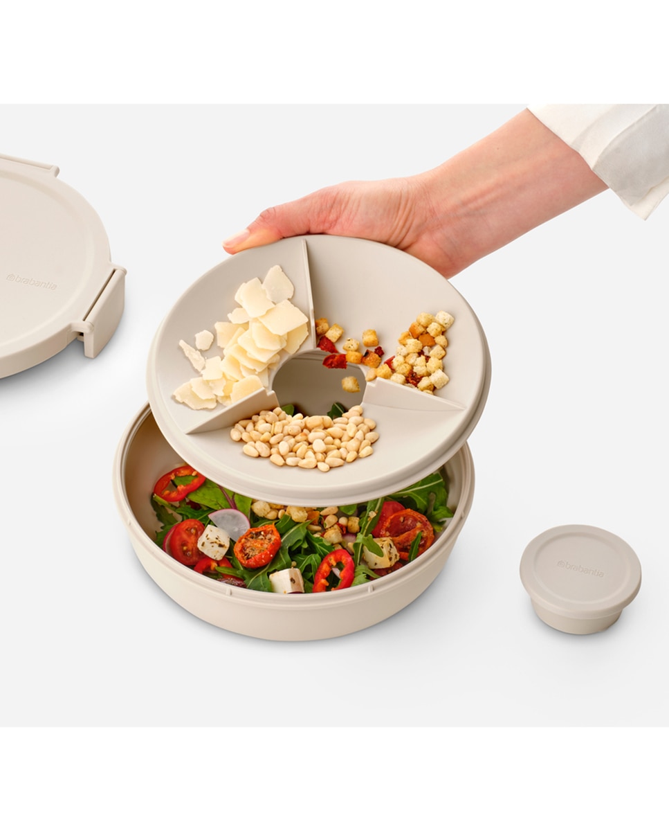 Bol hermético para ensalada 1,3L Make & Take Brabantia - Beige Beige-7