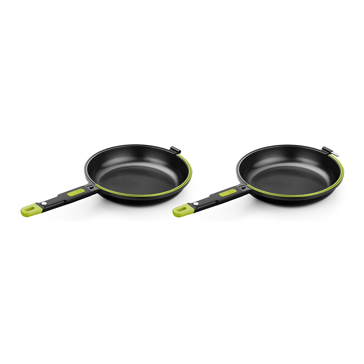 Frigideira para omeletes de alumínio fundido duplo Preto-5