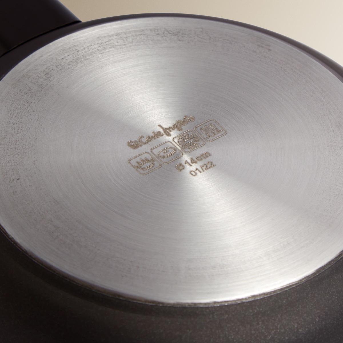 Sartén de aluminio forjado Zircón El Corte Inglés Negro-4