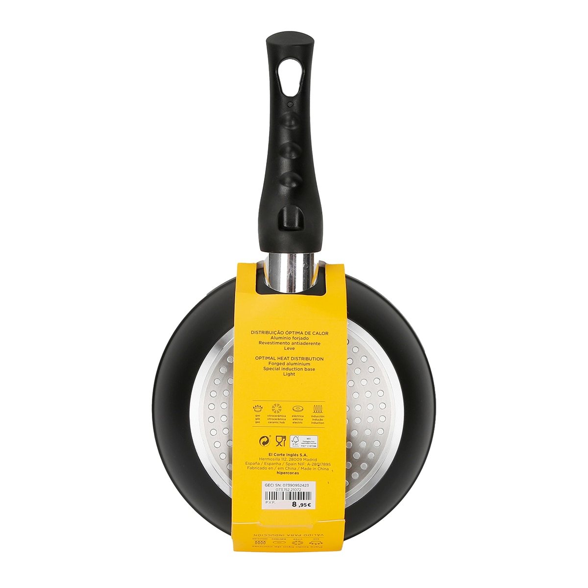 Sartén de aluminio forjado Salty Basics El Corte Inglés Negro-4