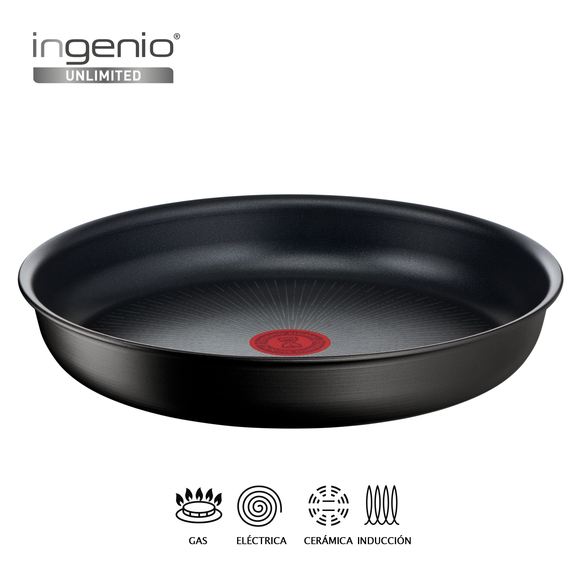Frigideira de Alumínio Antiaderente Ingenio Ultimate Preto-5
