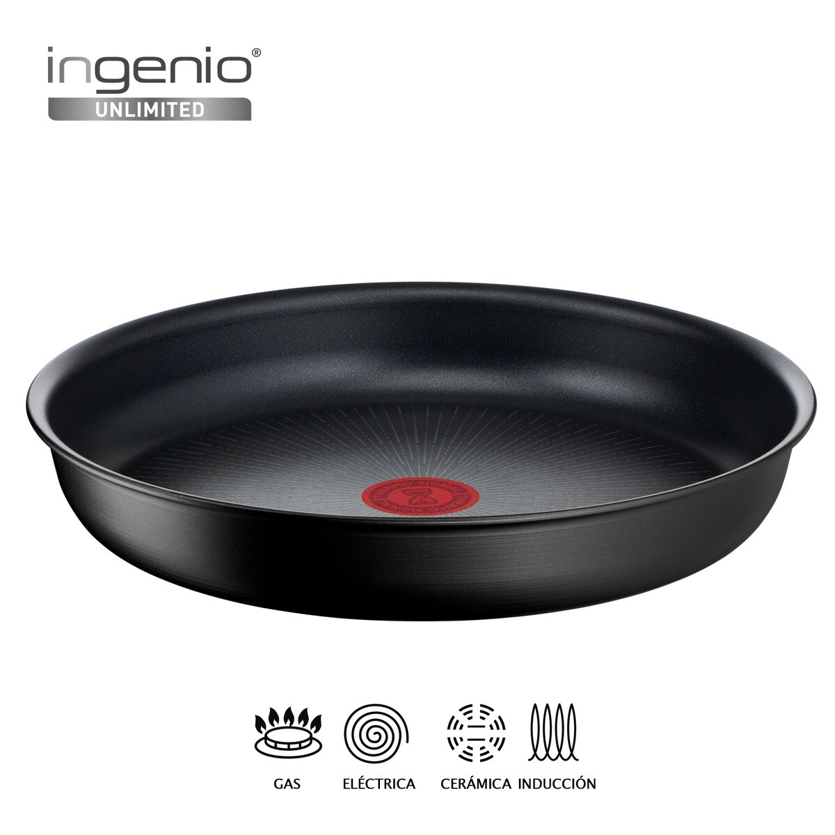 Frigideira de Alumínio Antiaderente Ingenio Ultimate Preto-4