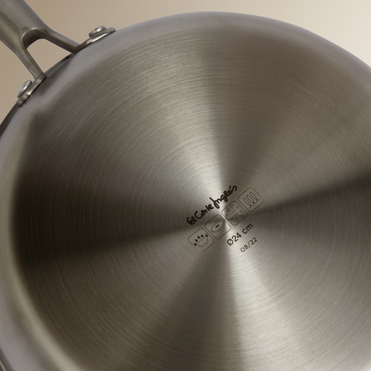 Sartén sin antiadherente Multiply El Corte Inglés Acero-3