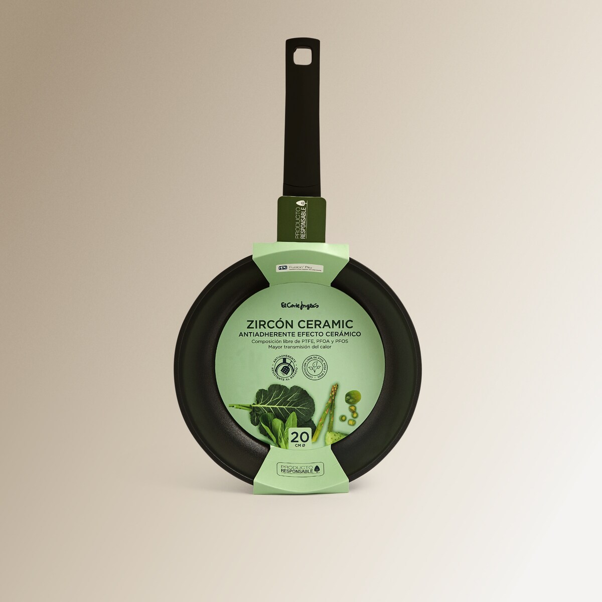 Sartén Aluminio forjado Zircón Ceramic El Corte Inglés Gris-6