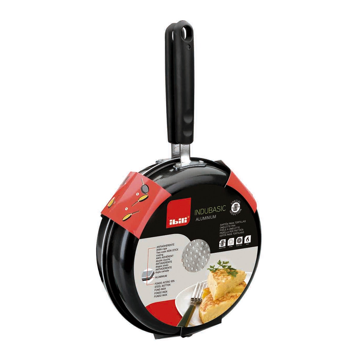 Sartén mini para tortillas Indubasic Ibili Negro-2