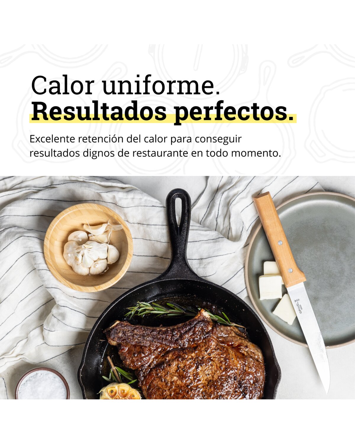 Frigideira de Ferro Fundido Cast Iron Preto-6