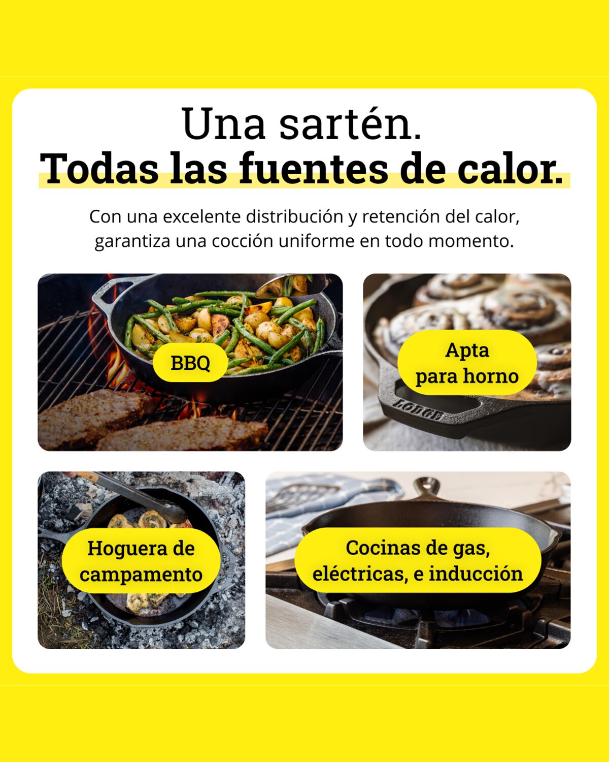 Frigideira de Ferro Fundido Cast Iron Preto-7