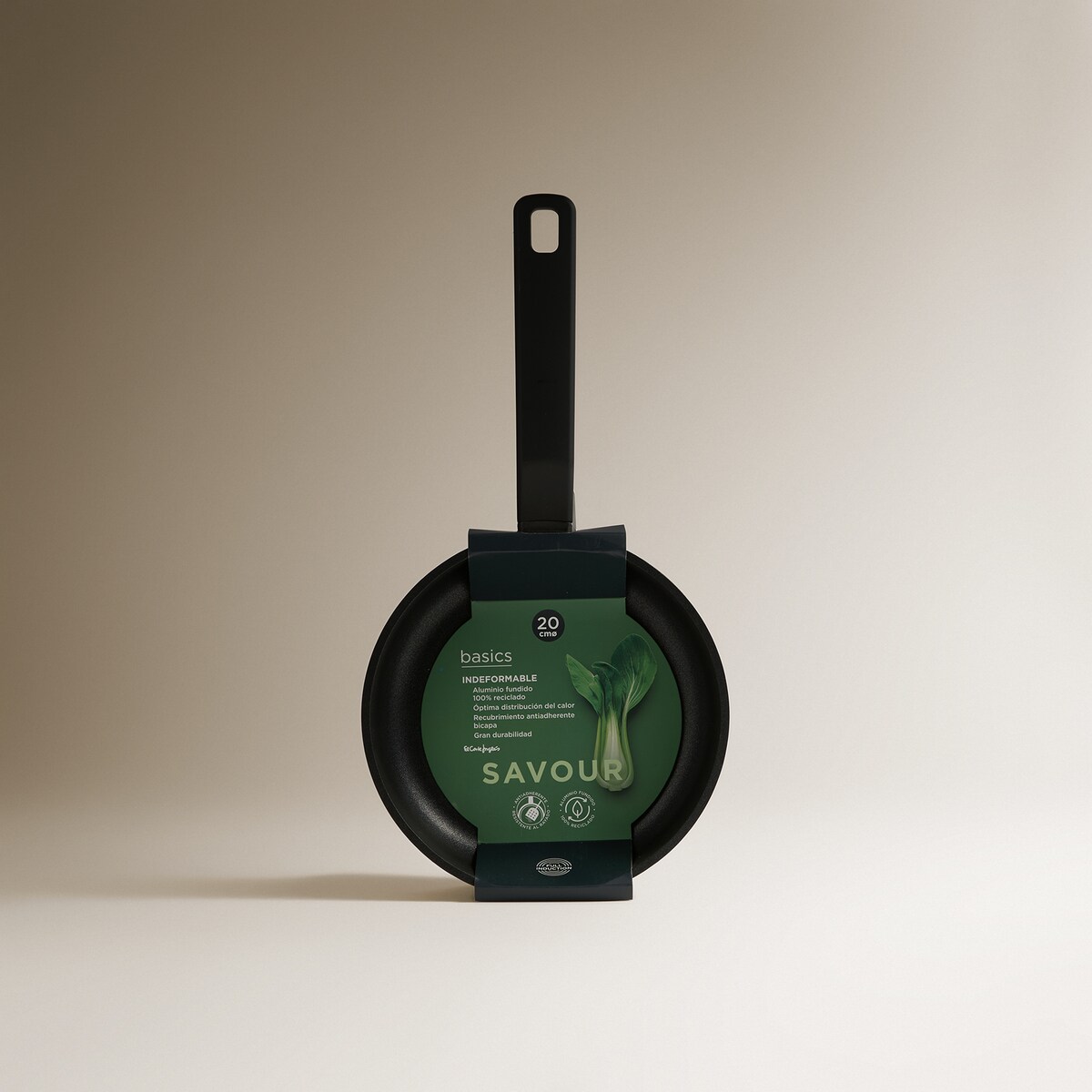Sartén de alumino fundido Basics El Corte Inglés Negro-5