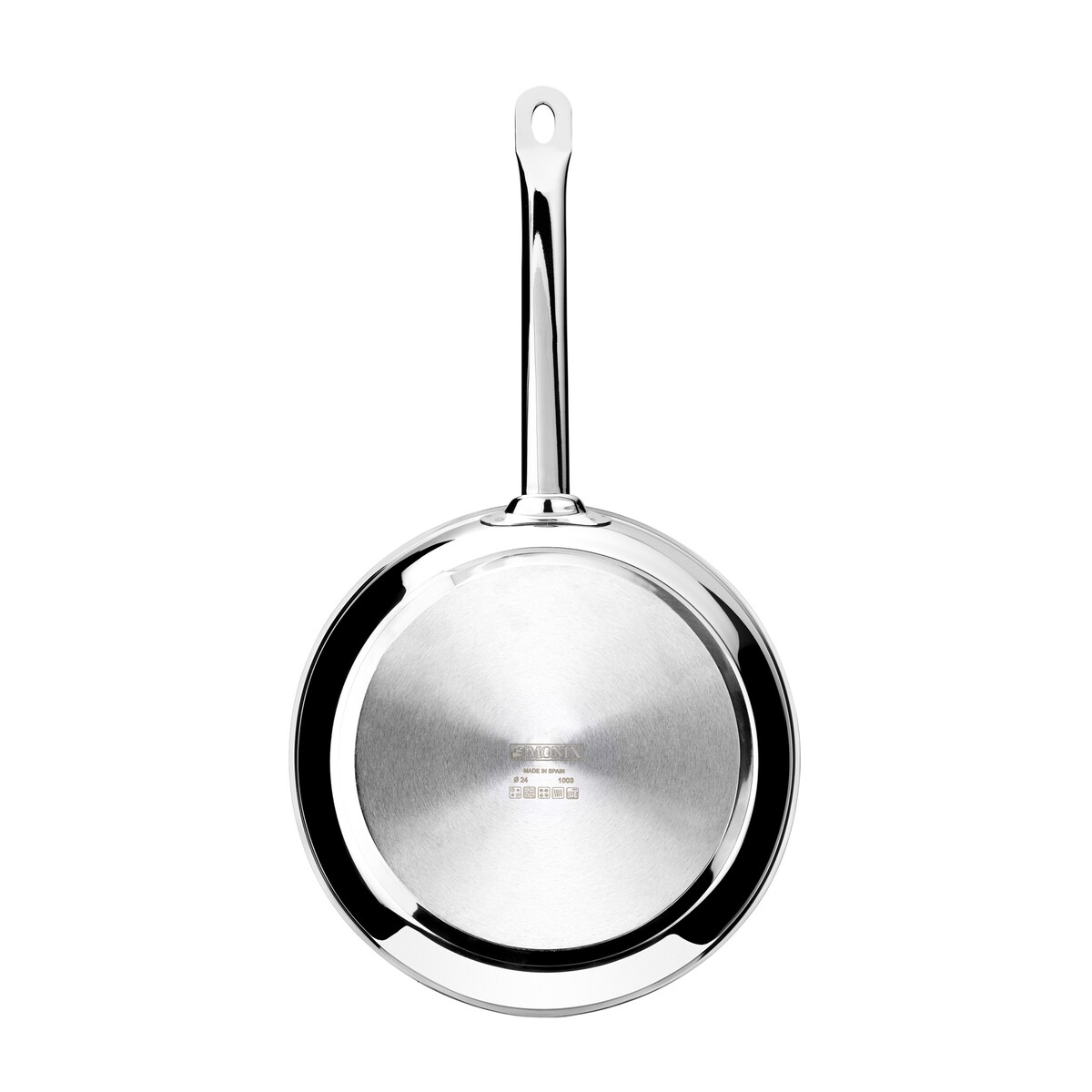 Sartén sin antiadherente Chef Monix Acero-2