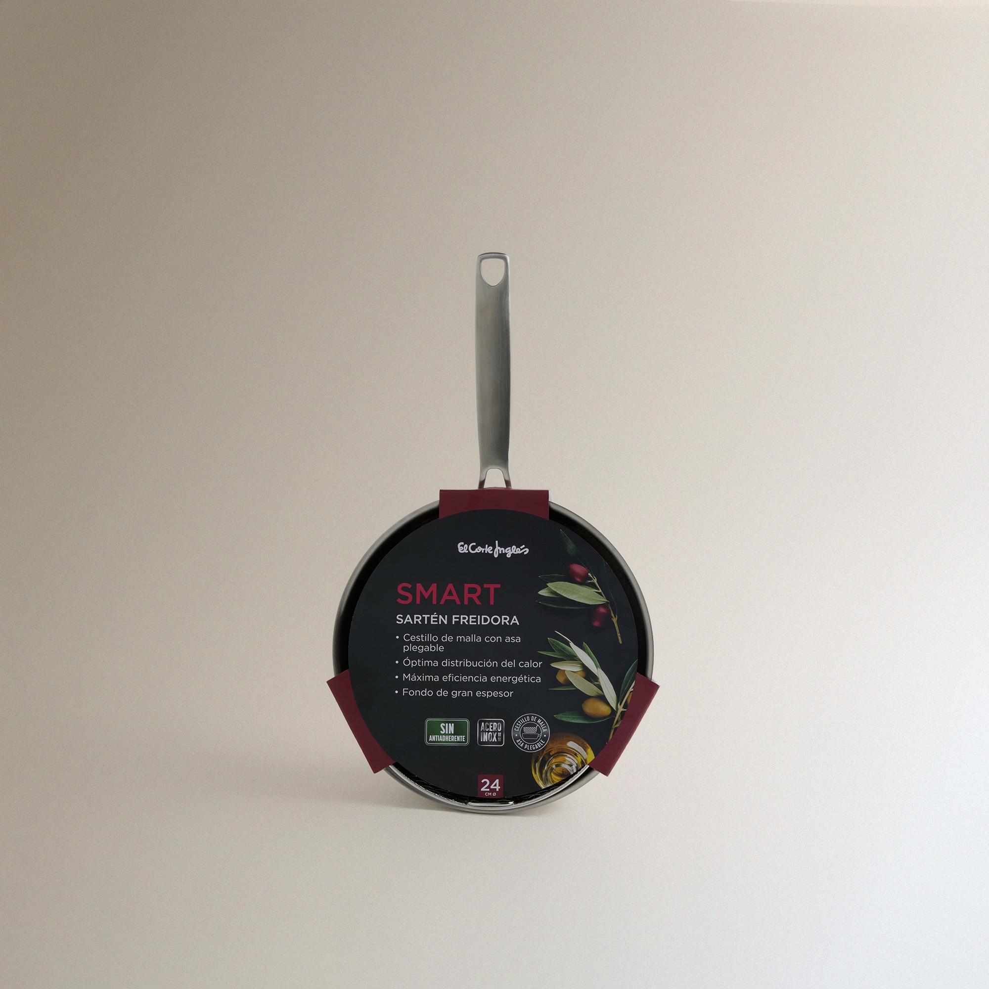 Fritadeira de Aço Inoxidável sem Antiaderente Smart Aço-5