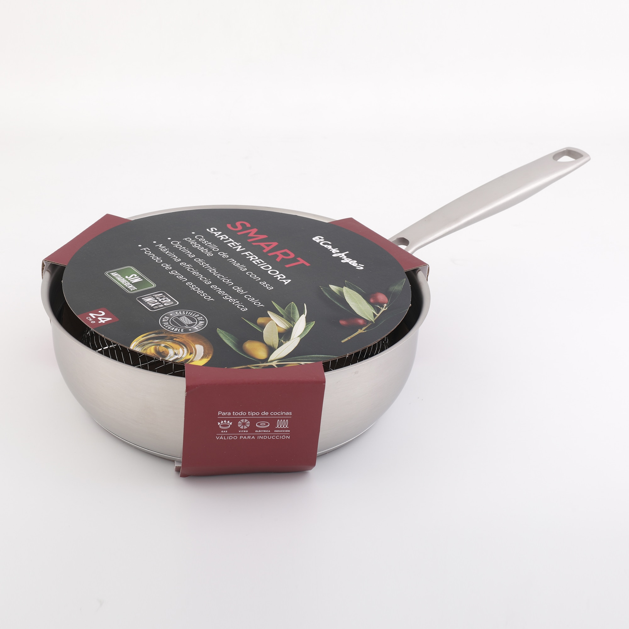 Fritadeira de Aço Inoxidável sem Antiaderente Smart Aço-7