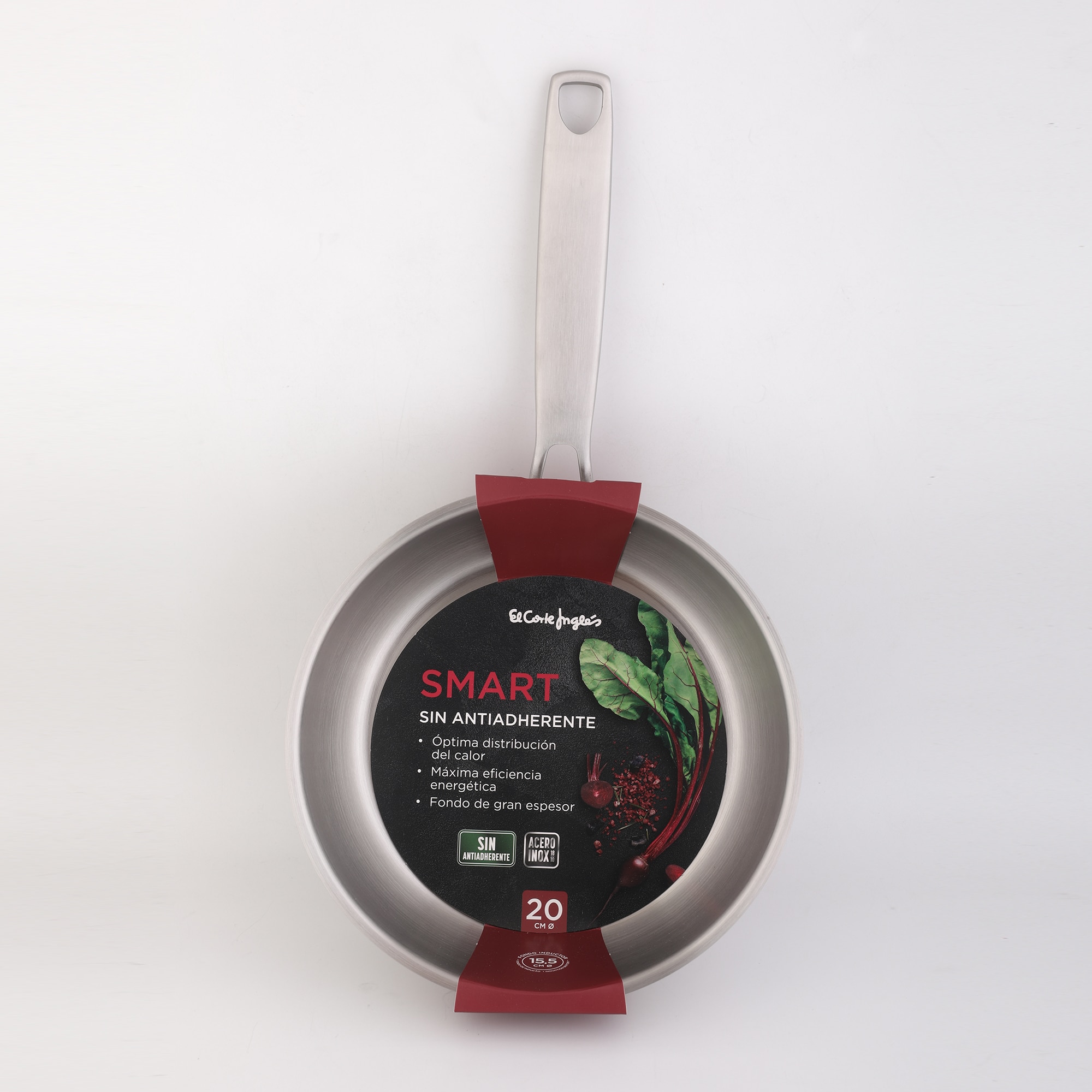 Frigideira Funda de Aço Inoxidável sem Antiaderente Smart Aço-6