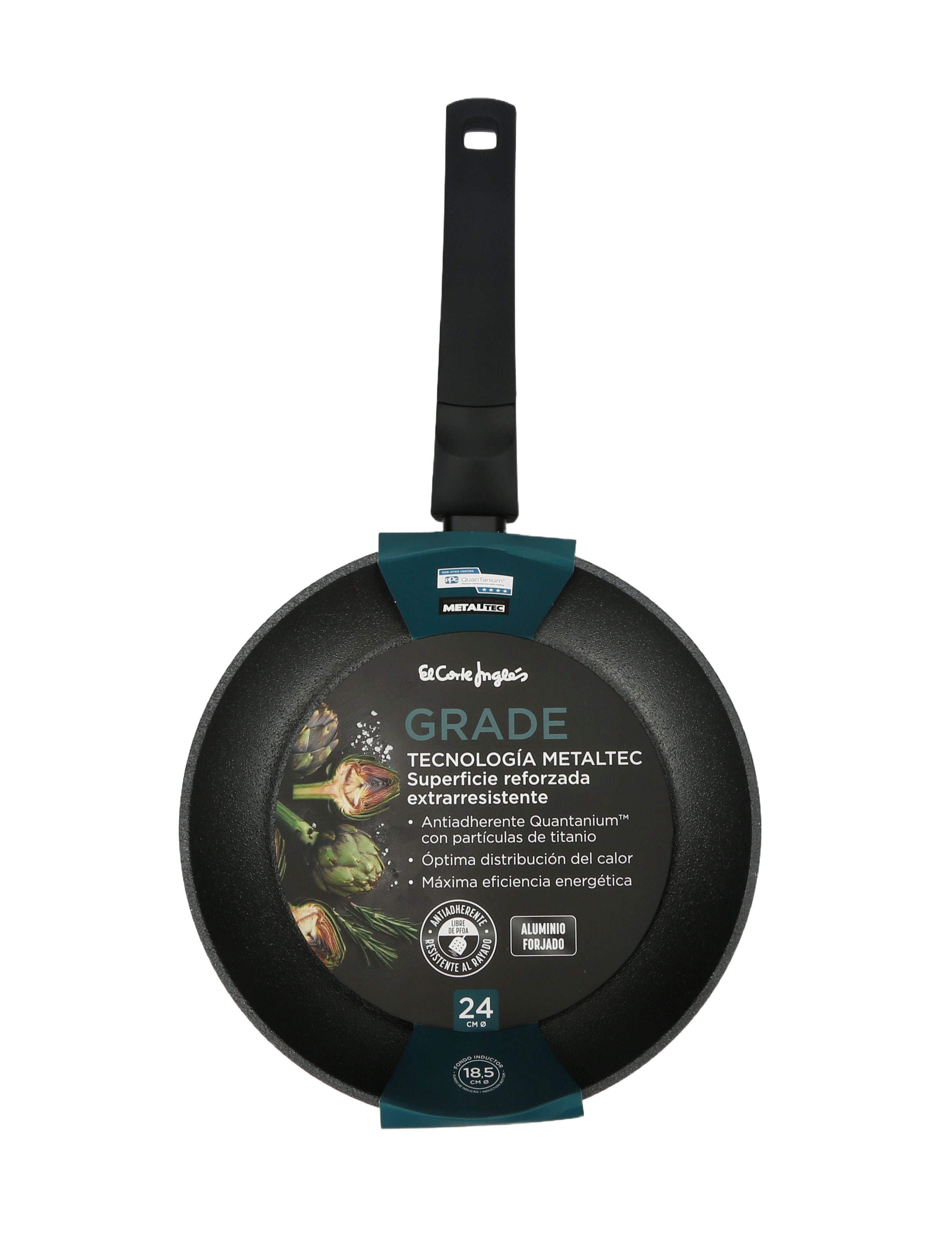 Frigideira de Alumínio Forjado Grade Preto-4