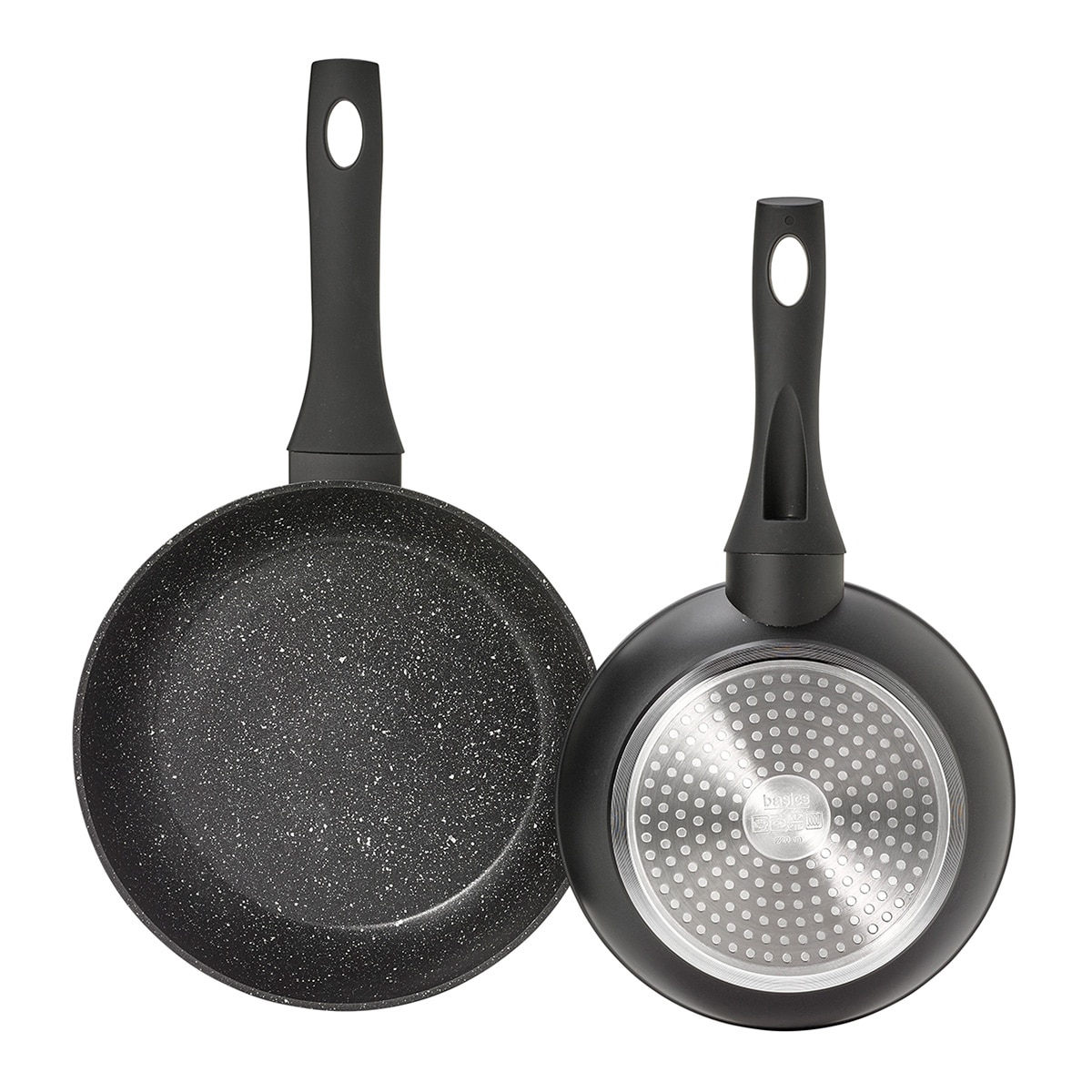 Juego de 2 sartenes de aluminio forjado Basics El Corte Inglés Negro-2