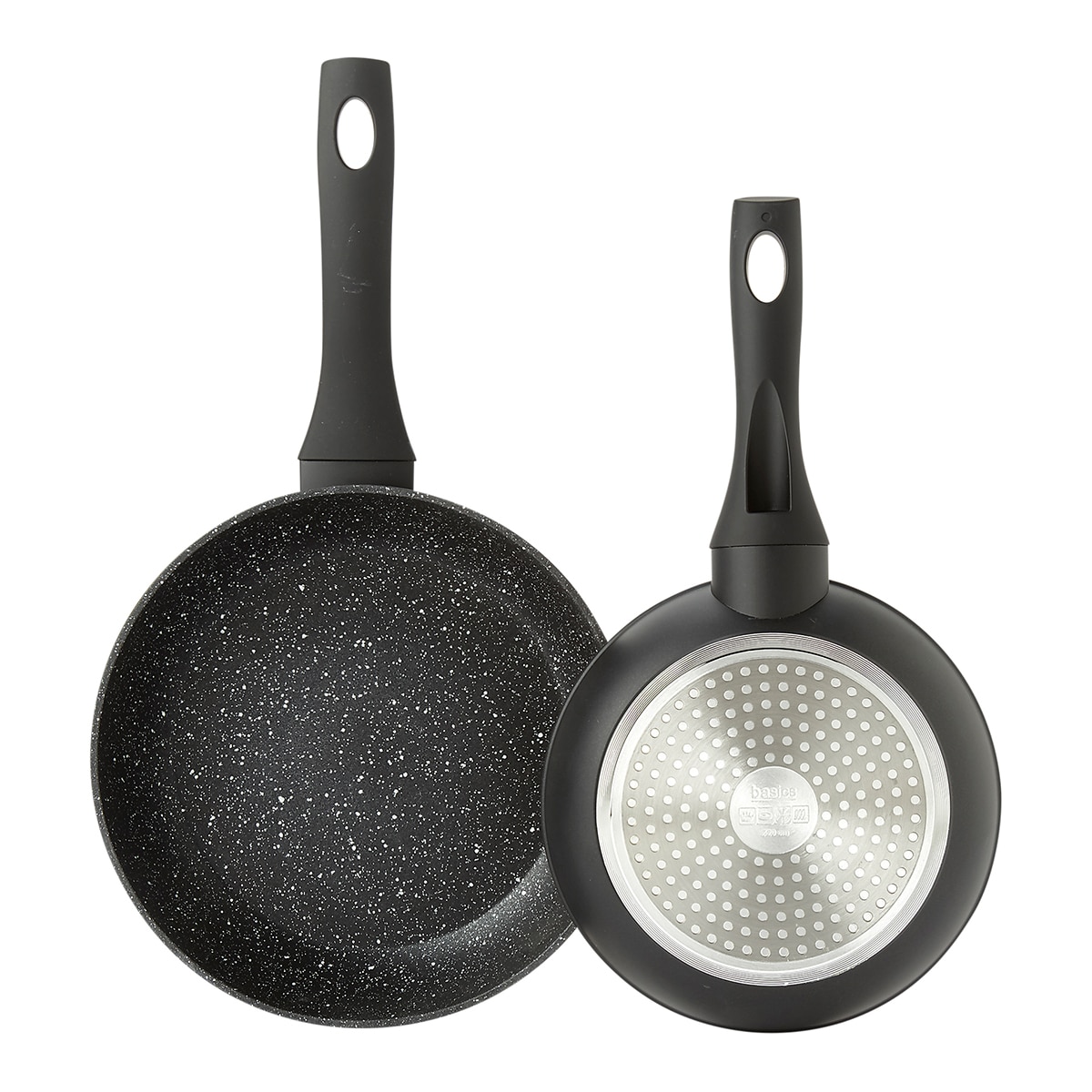 Juego de 2 sartenes de aluminio forjado Basics El Corte Inglés Negro-4