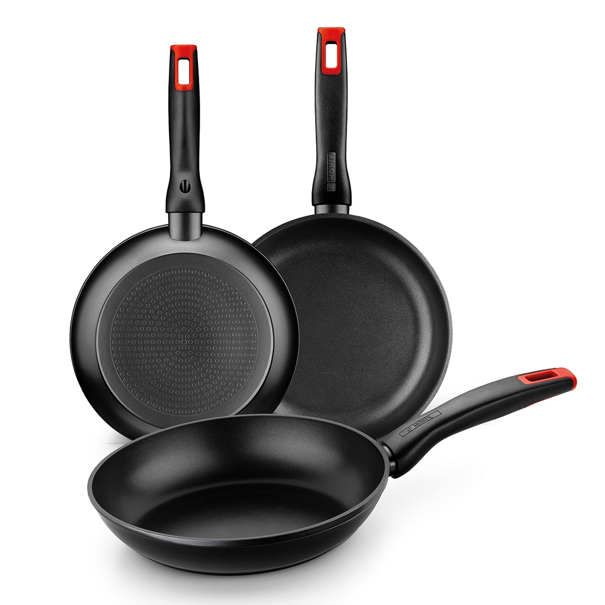 Set de 3 sartenes Cherry Monix Negro-1