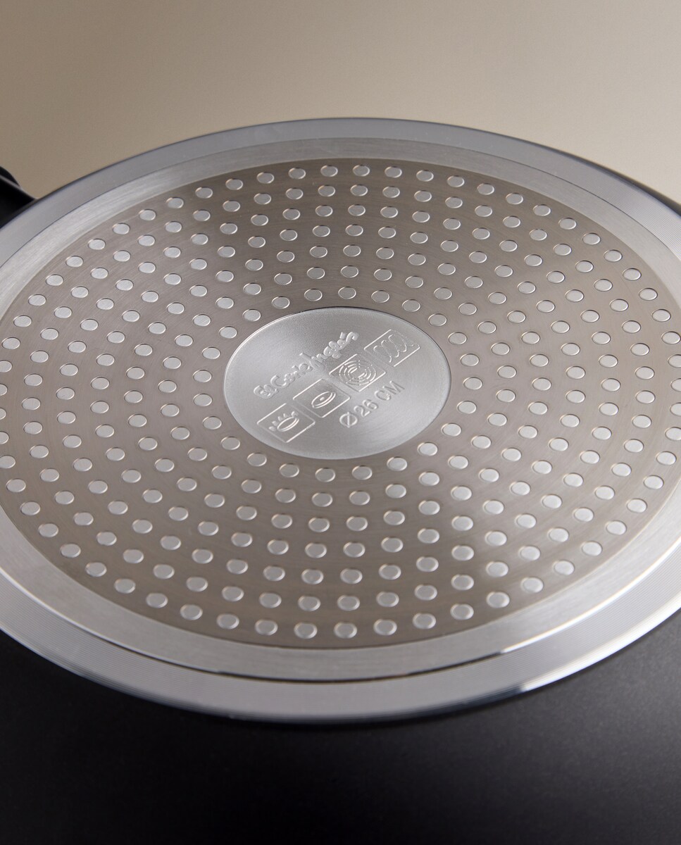 Conjunto de 3 Frigideiras de Alumínio Forjado com Efeito de Pedra Stone Preto-2