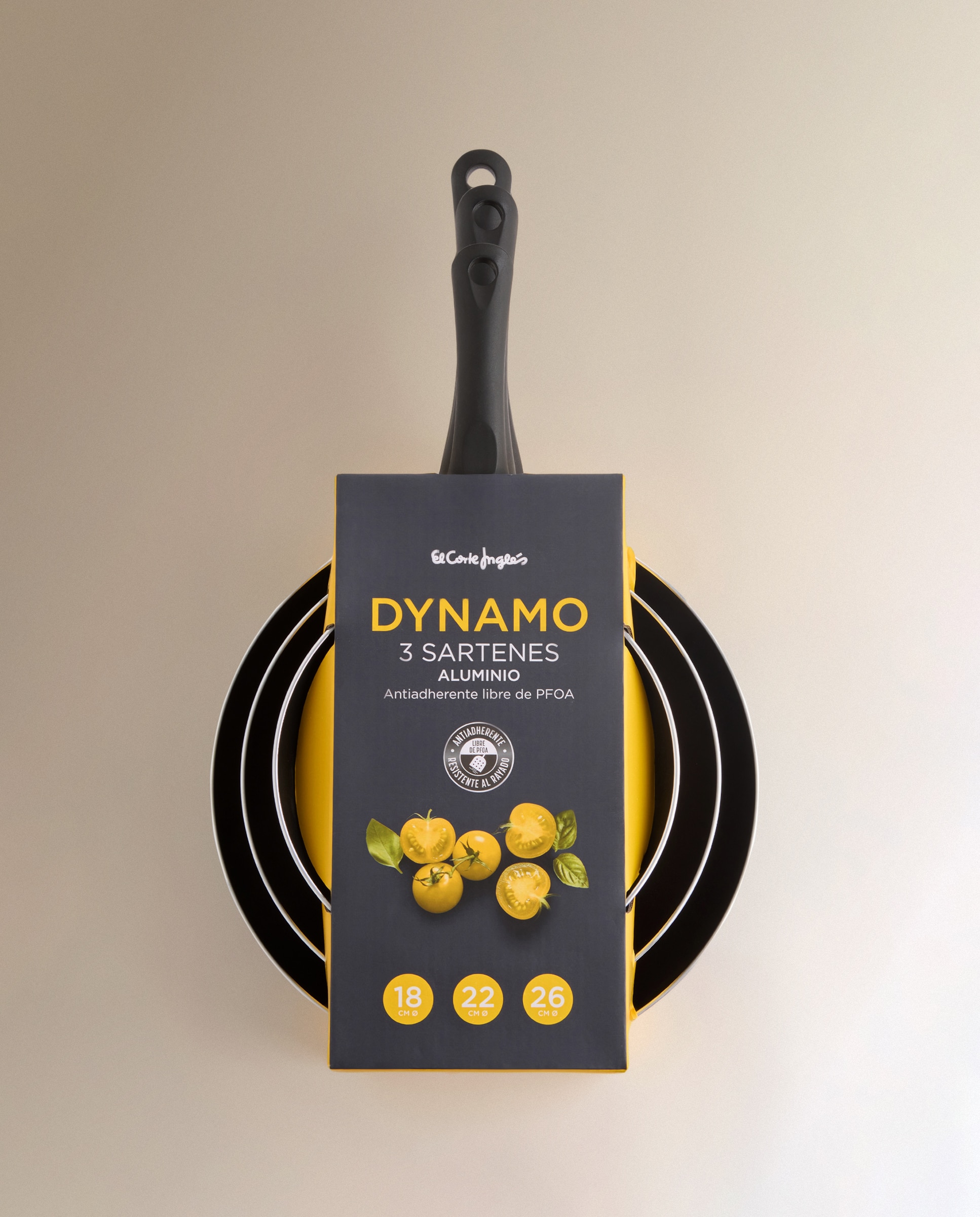 Conjunto de 3 Frigideiras de Alumínio Dynamo Preto-5