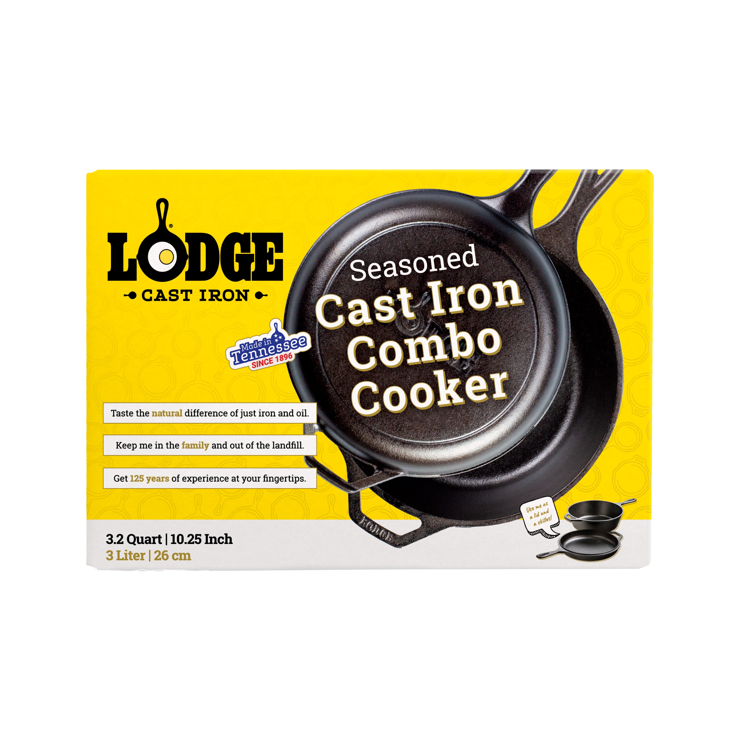 Conjunto de 2 Frigideiras de Ferro Fundido Cast Iron Preto-15