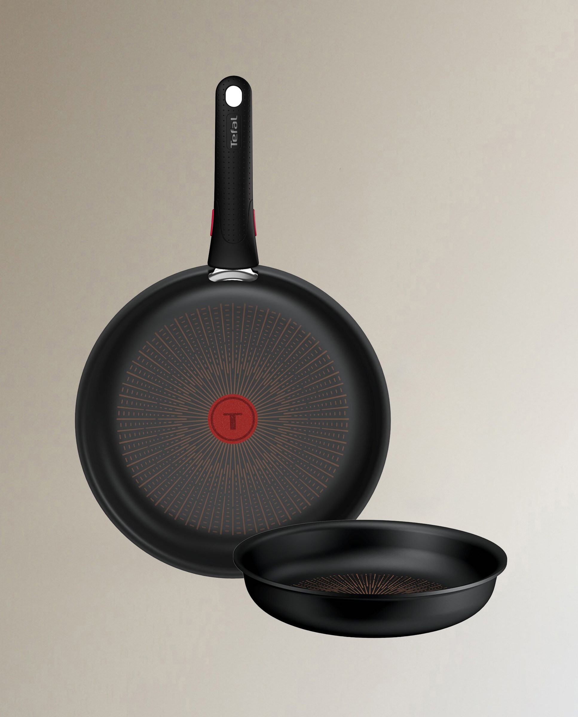 Imagem 0 de Conjunto de 2 frigideiras + pega Ingenio Excellence Fusion Tefal