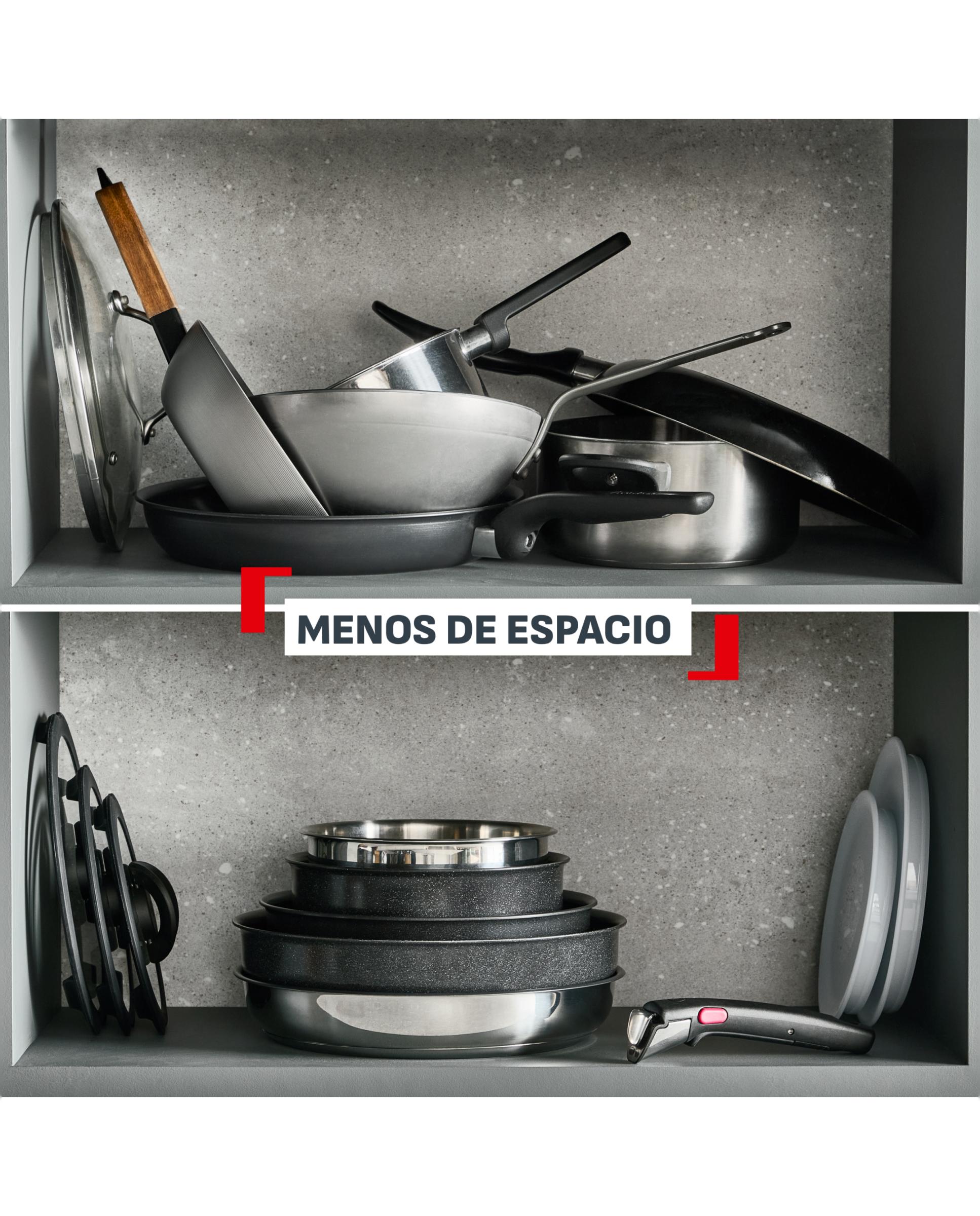Set 3 Sartenes + mango Ingenio Expertise Tefal - Acero Acero-3