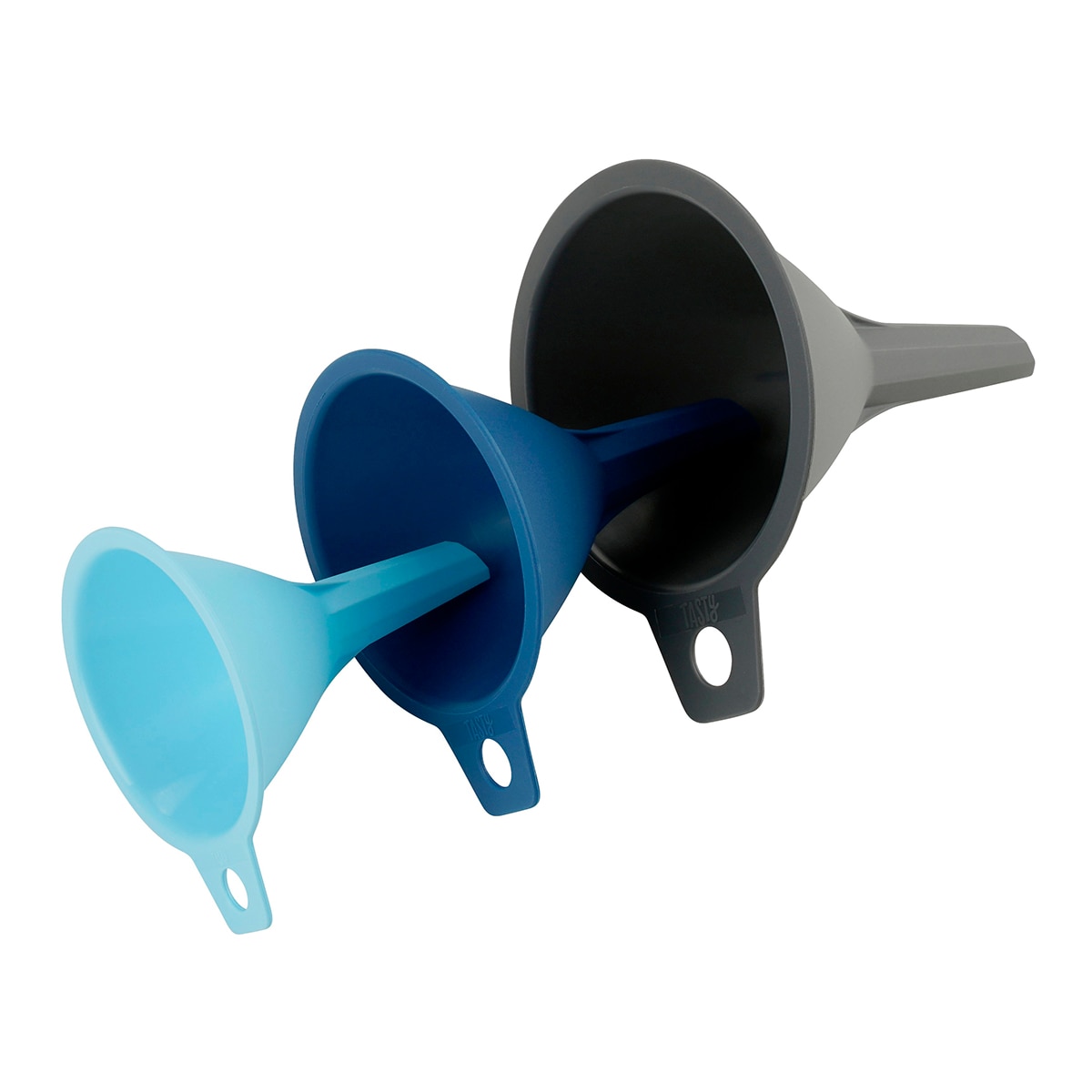 Conjunto de 3 Funis Cinzento-5