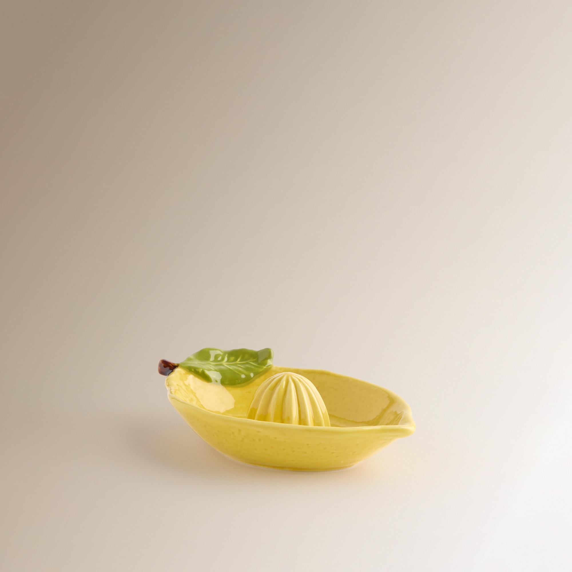 Espremedor de Cerâmica Limão Sumos Amarelo-2