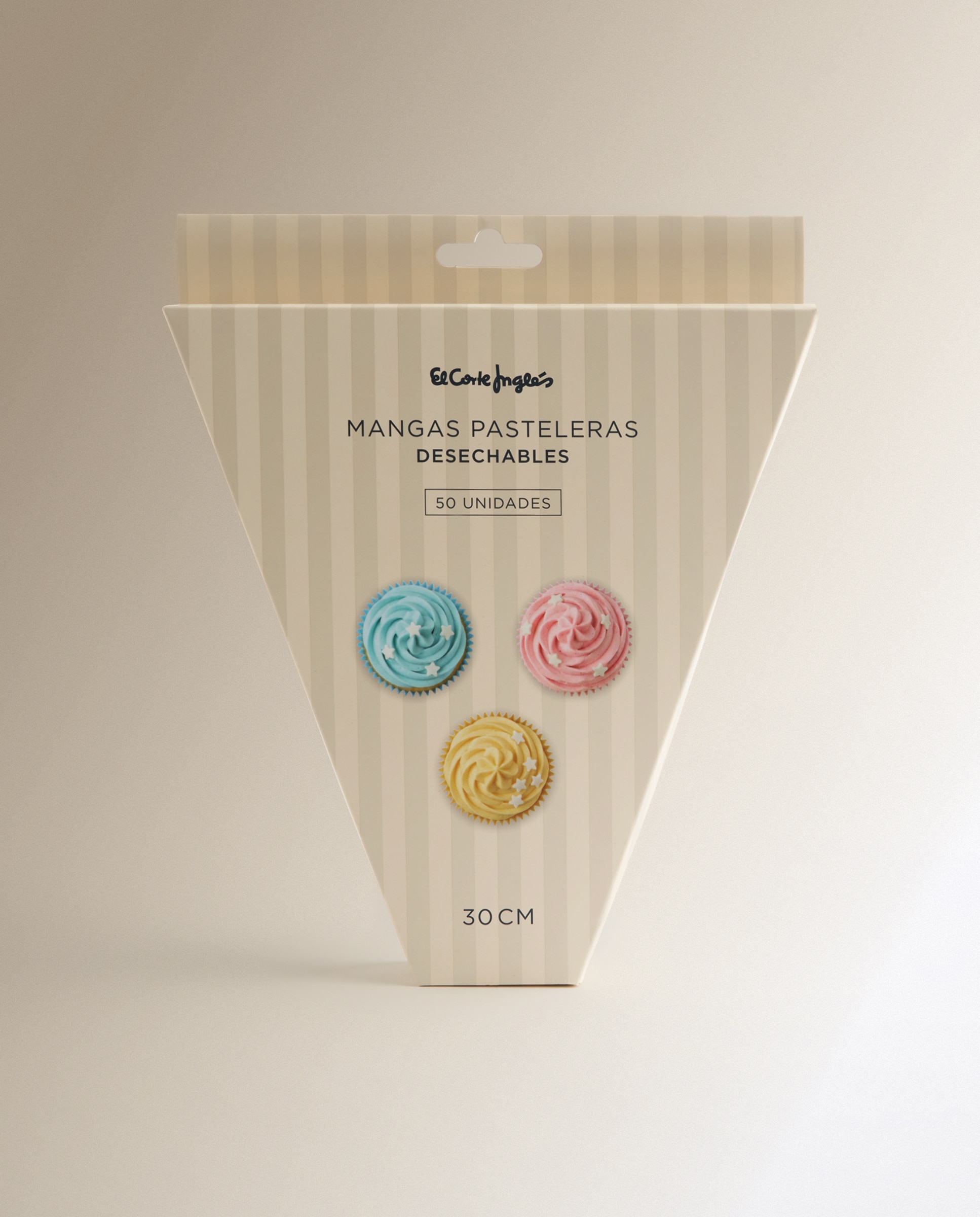 Conjunto de 50 Mangas de Pastelaria Descartáveis Transparente-2