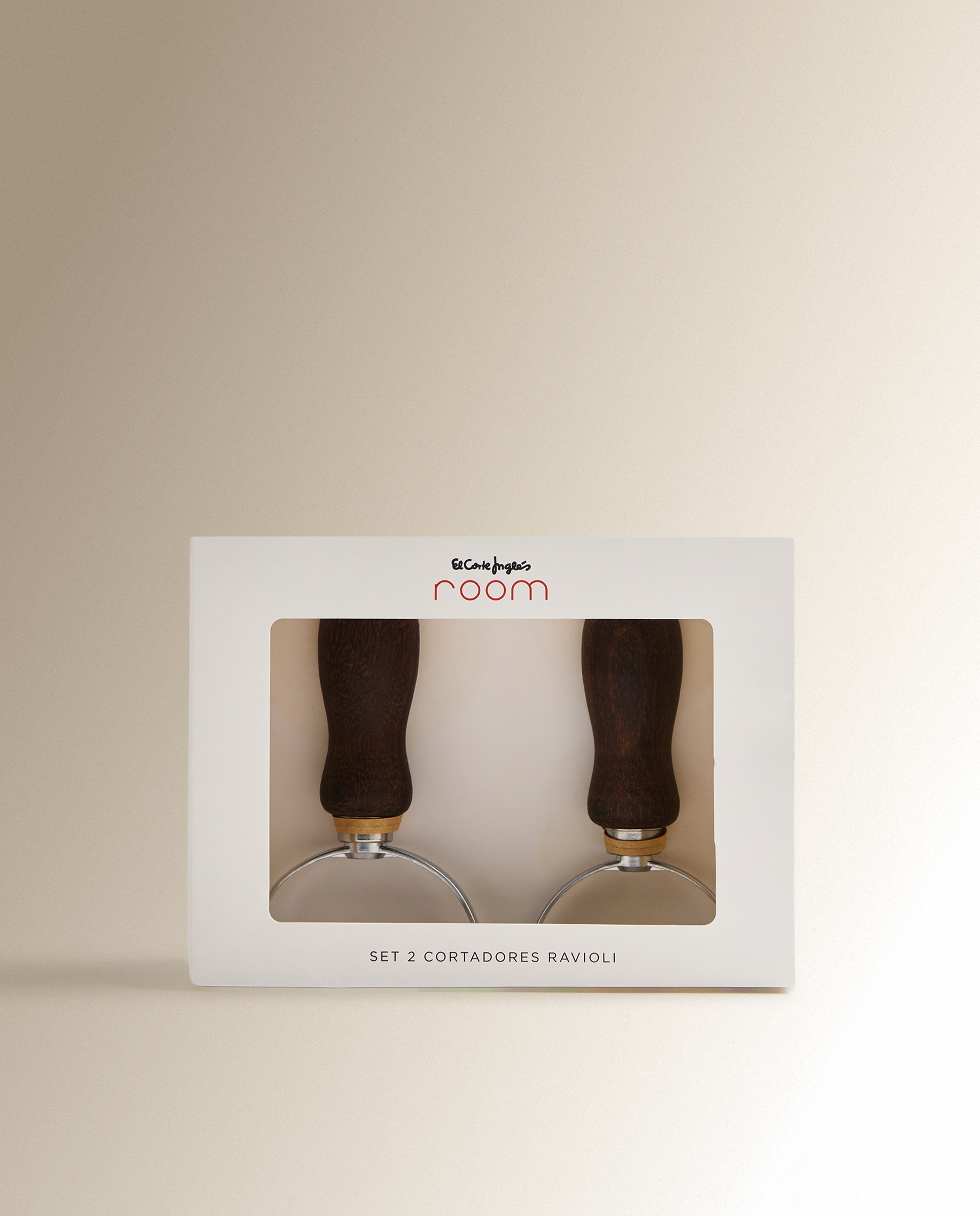 Set de 2 cortadores para ravioli Contemporáneo - Natural Natural-3