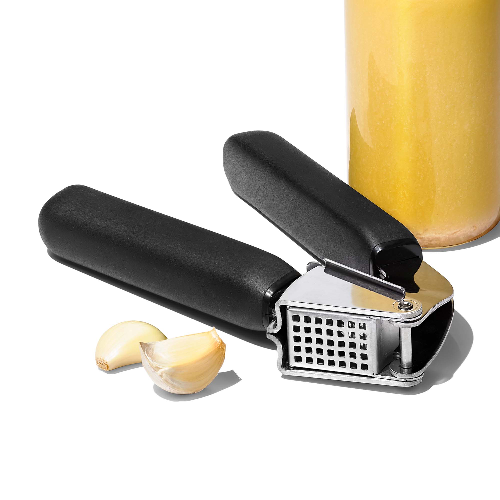 Prensa de alhos Good Grips Oxo Preto-4