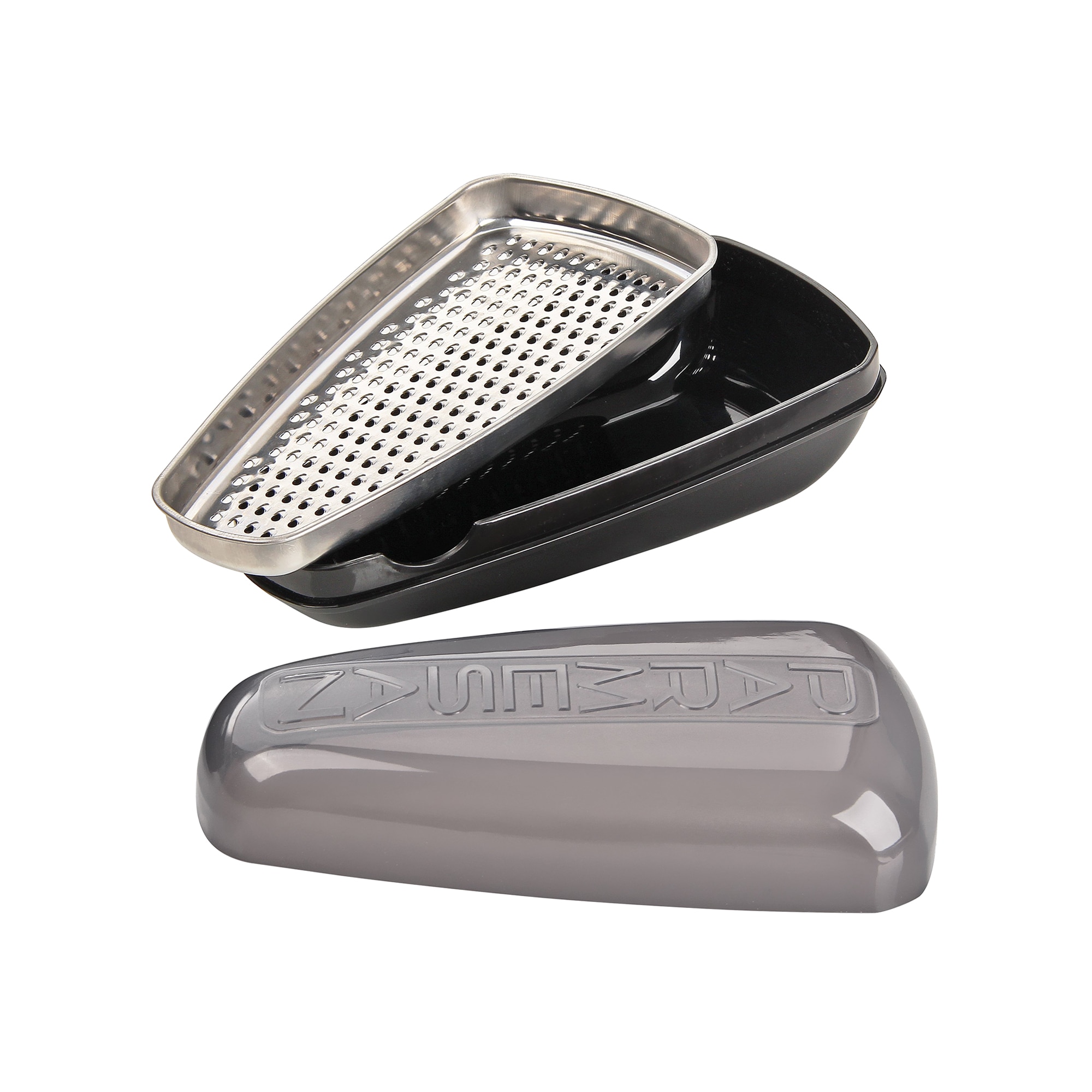Rallador para queso con contenedor Fackelmann Acero-1
