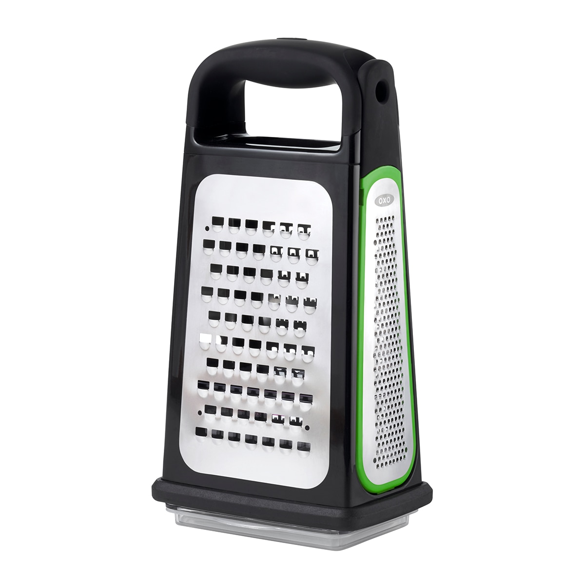 Ralador de 3 Faces com Ralador Zester Incorporado Ralador Good Grips Aço escovado-20