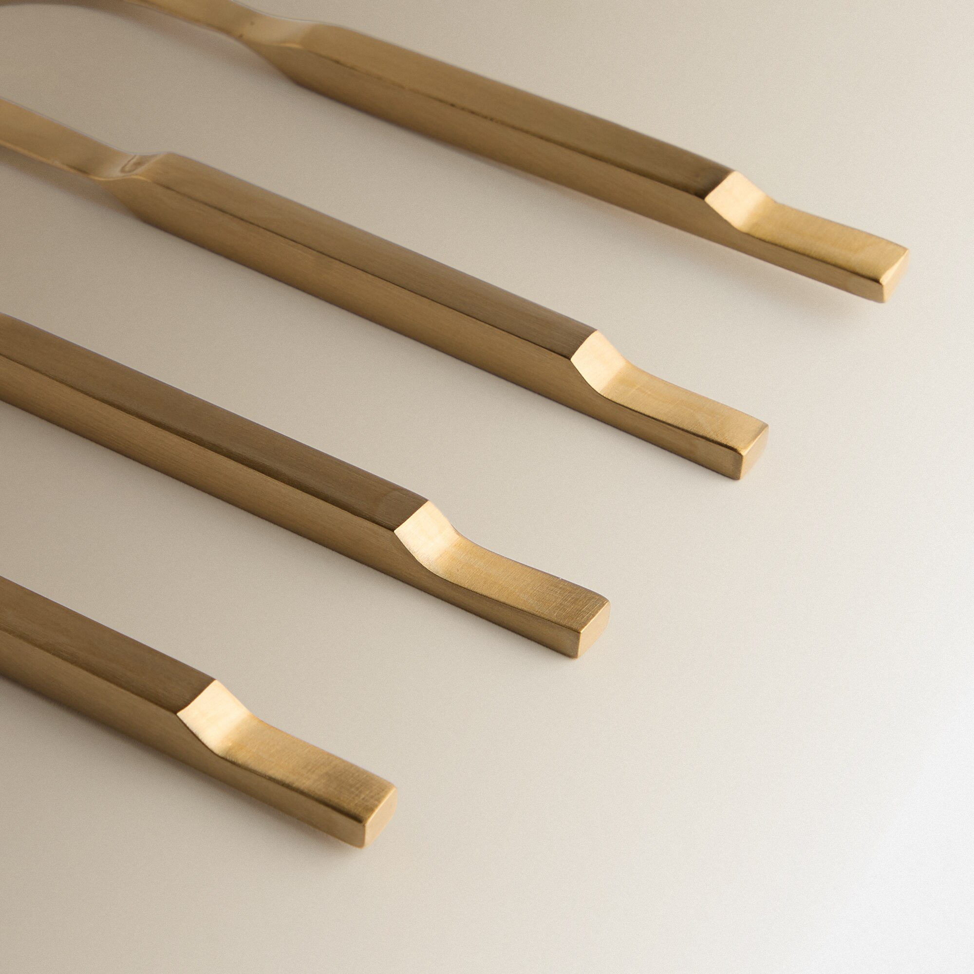 Conjunto de 4 Utensílios para Queijo Dourado-6