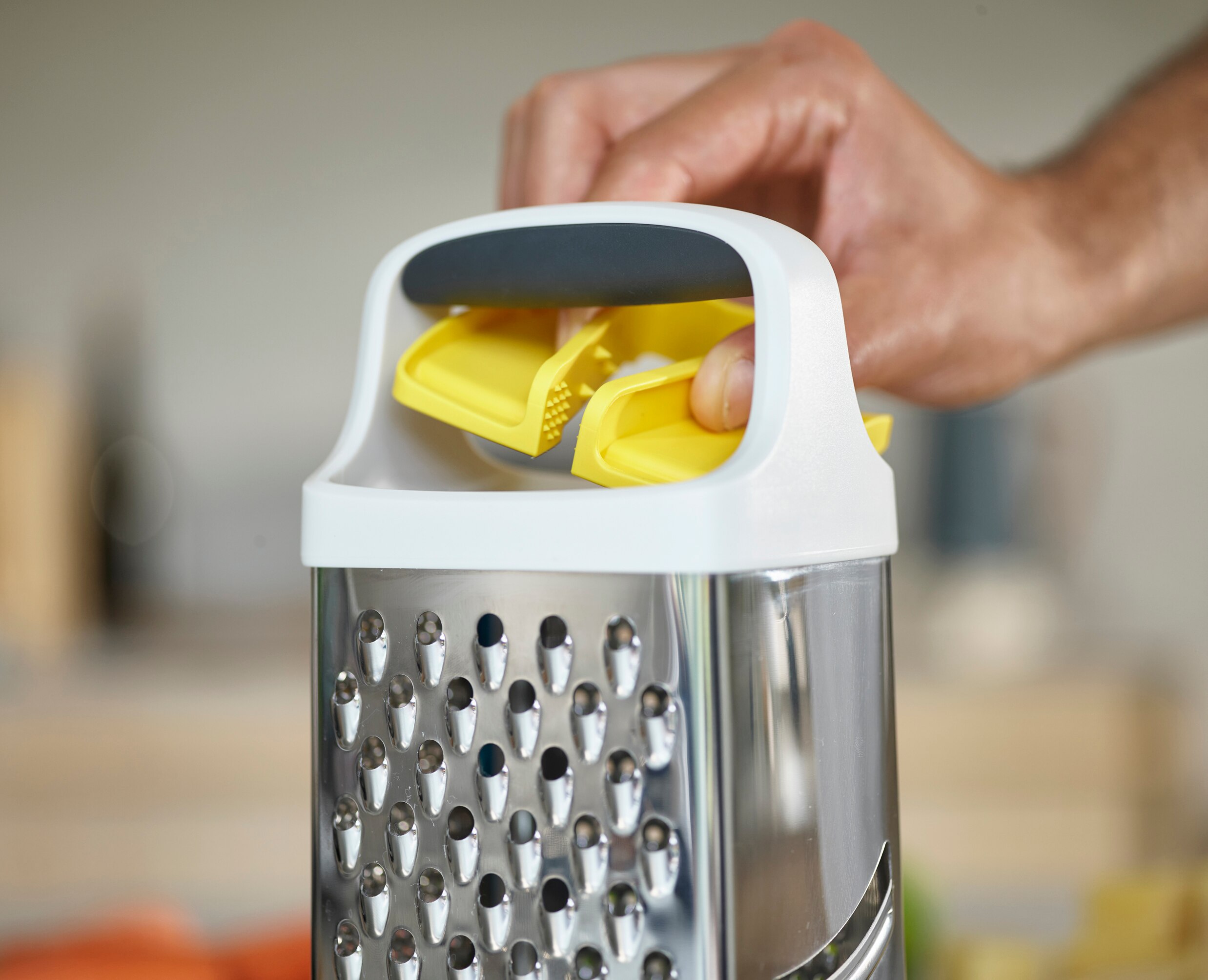 Ralador com Recipiente Multi-Grip Grater Cinzento-11