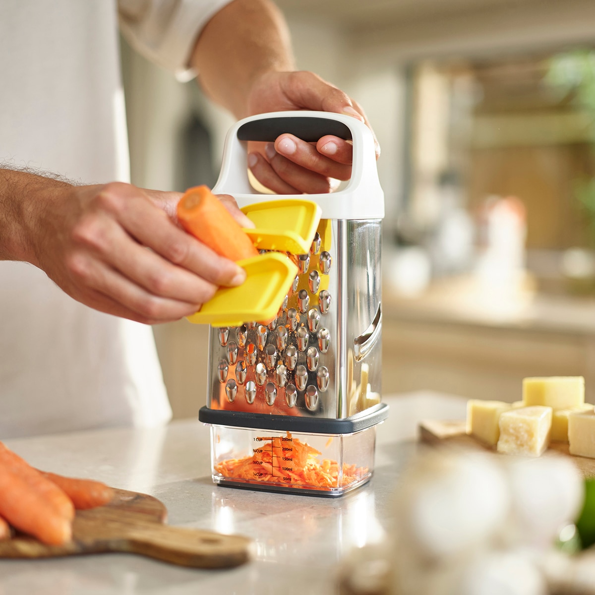 Ralador com Recipiente Multi-Grip Grater Cinzento-17