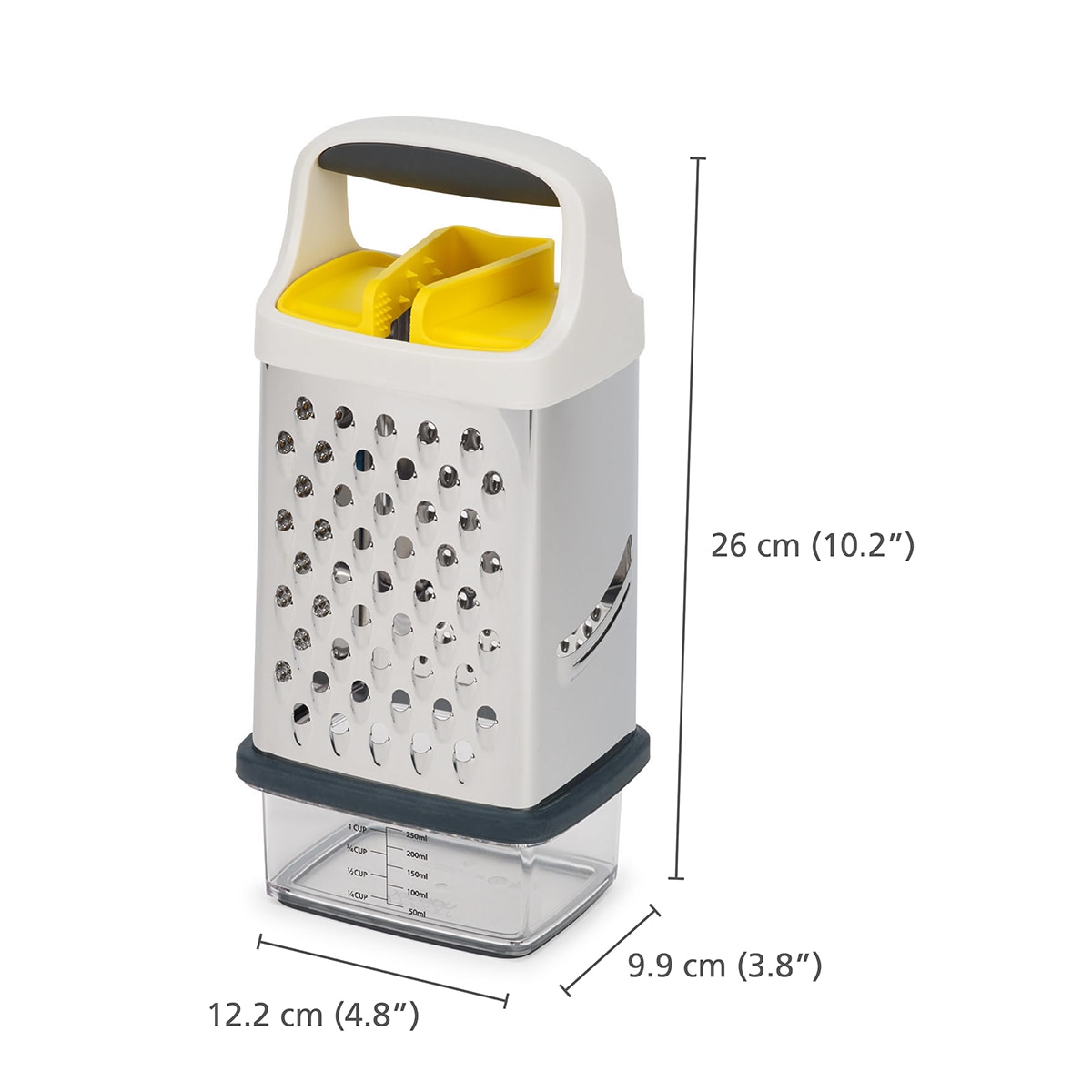 Ralador com Recipiente Multi-Grip Grater Cinzento-26