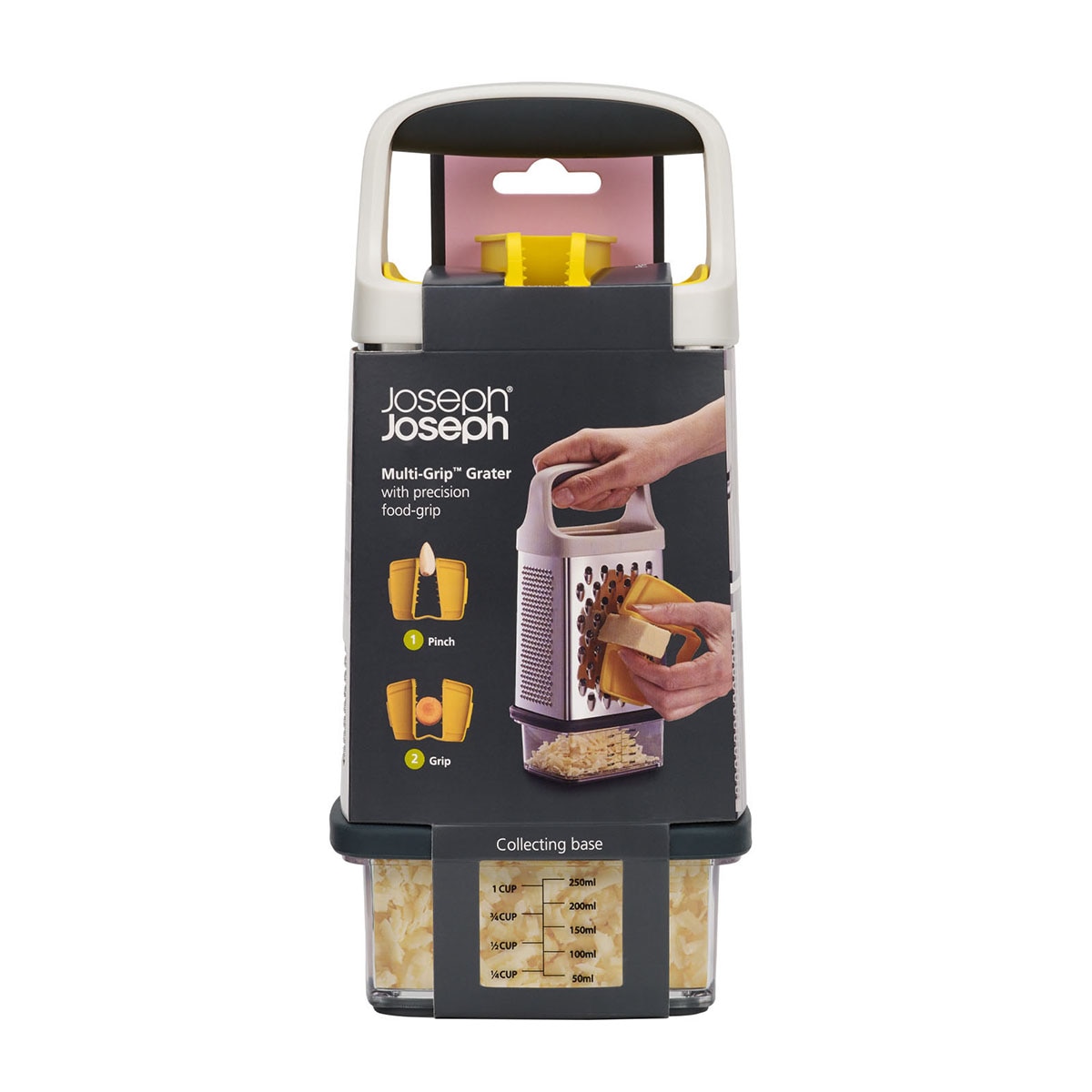 Ralador com Recipiente Multi-Grip Grater Cinzento-27