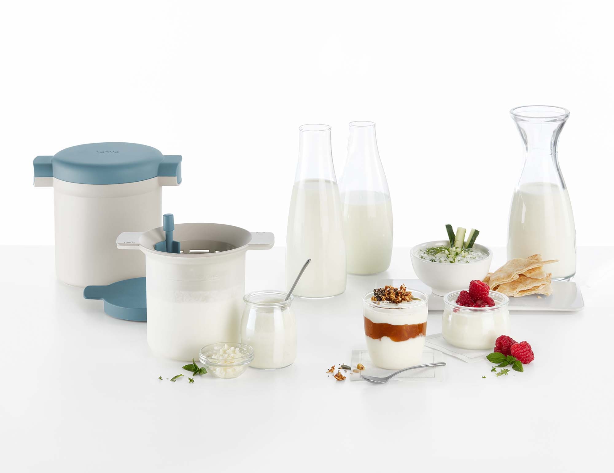 Máquina de Kefir e Iogurte Maker Azul-5
