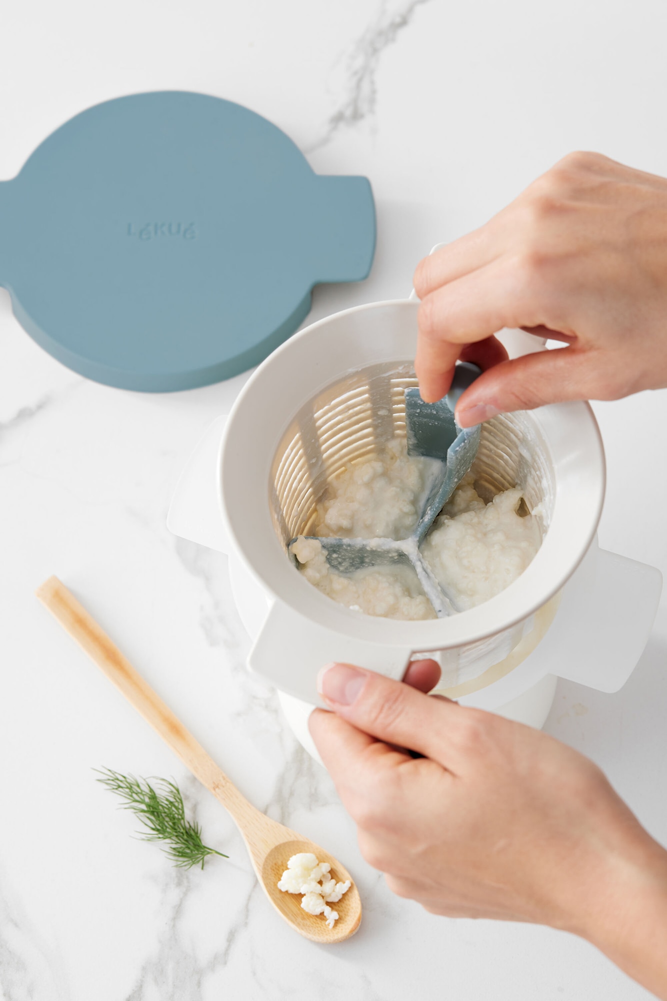 Máquina de Kefir e Iogurte Maker Azul-7